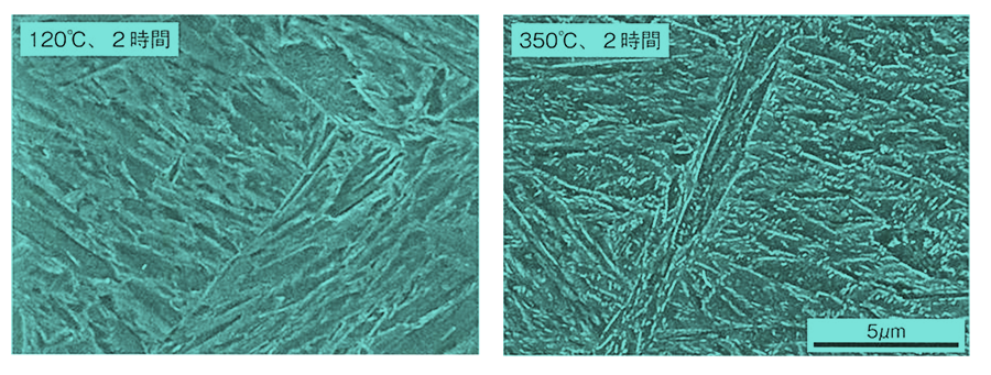 MICROSTRUCTURE OF LOW-TEMPERATURE TEMPERED SCM435